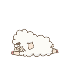 Agriculture eyebrows Sheep sticker #7346835