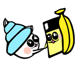 Hermit crab Pudding sticker #7347540