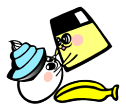 Hermit crab Pudding sticker #7347541