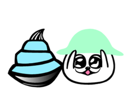 Hermit crab Pudding sticker #7347546