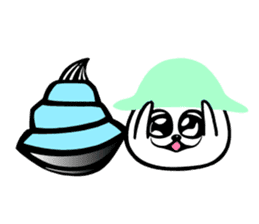 Hermit crab Pudding sticker #7347546