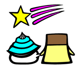 Hermit crab Pudding sticker #7347548