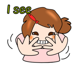 What's a cute English. sticker #7348804