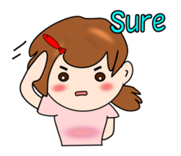 What's a cute English. sticker #7348829