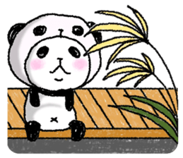 Panda in panda (fall version) sticker #7349085