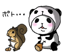 Panda in panda (fall version) sticker #7349091