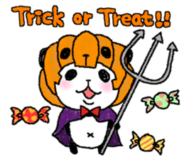 Panda in panda (fall version) sticker #7349095