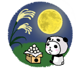 Panda in panda (fall version) sticker #7349100