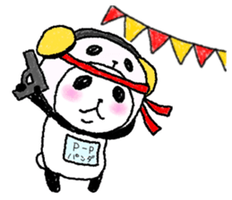 Panda in panda (fall version) sticker #7349101