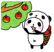 Panda in panda (fall version) sticker #7349107