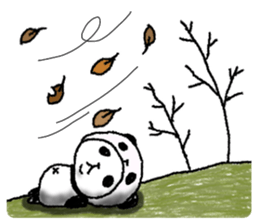 Panda in panda (fall version) sticker #7349123