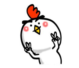 Easy to use Taiwanese & Jp Chicken 0-1 sticker #7349894