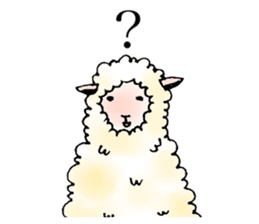 The cute lazy sheep sticker #7350407