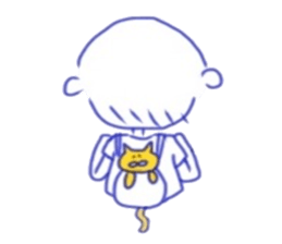 cat&me. sticker #7351018