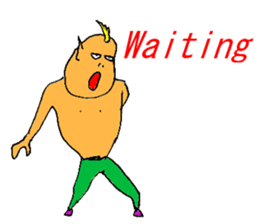 Excited man sticker #7351369