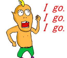 Excited man sticker #7351370