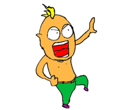 Excited man sticker #7351371