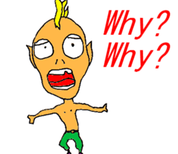 Excited man sticker #7351372