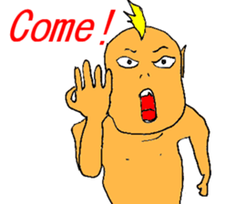 Excited man sticker #7351373