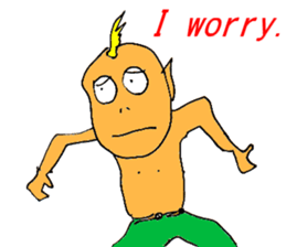 Excited man sticker #7351378