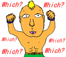 Excited man sticker #7351379