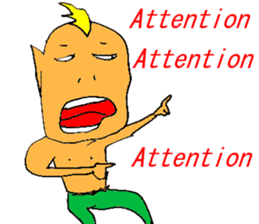 Excited man sticker #7351381