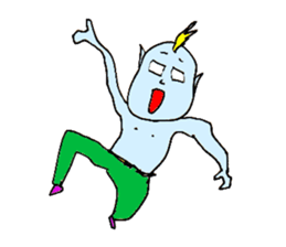 Excited man sticker #7351382