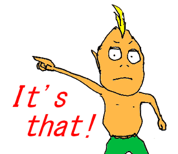 Excited man sticker #7351392