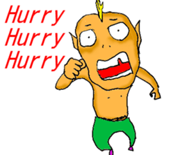 Excited man sticker #7351395