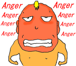 Excited man sticker #7351398