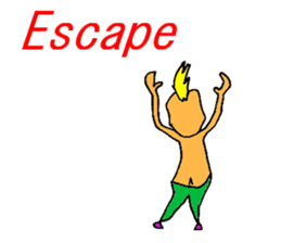 Excited man sticker #7351403