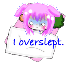 Warmly, girl and dark girl. English Ver. sticker #7351415