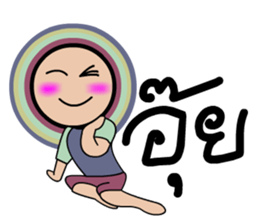 Rainbow circle sticker #7352146