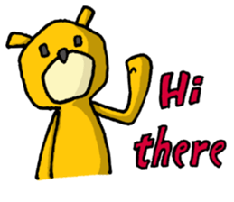 It's with all the wear of a bear.ver Eng sticker #7352368