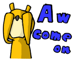 It's with all the wear of a bear.ver Eng sticker #7352372