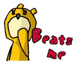 It's with all the wear of a bear.ver Eng sticker #7352373