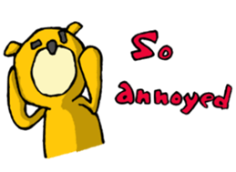 It's with all the wear of a bear.ver Eng sticker #7352375