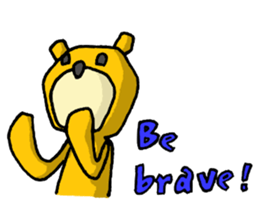 It's with all the wear of a bear.ver Eng sticker #7352376