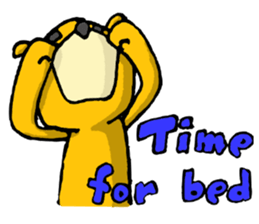 It's with all the wear of a bear.ver Eng sticker #7352383