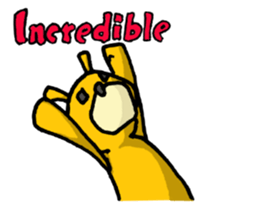 It's with all the wear of a bear.ver Eng sticker #7352389