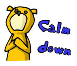 It's with all the wear of a bear.ver Eng sticker #7352390