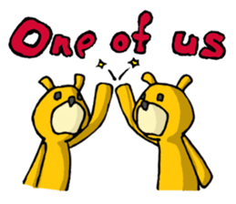 It's with all the wear of a bear.ver Eng sticker #7352398