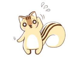 Everyday, chipmunk! with a little friend sticker #7353553