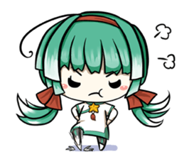 Green onion and her good friends sticker #7354006