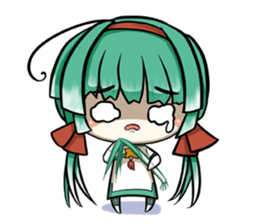 Green onion and her good friends sticker #7354008