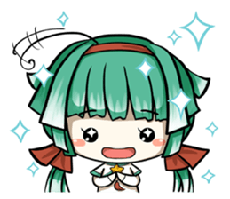 Green onion and her good friends sticker #7354010