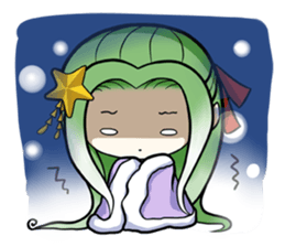 Green onion and her good friends sticker #7354020