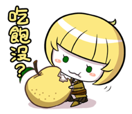 Green onion and her good friends sticker #7354026