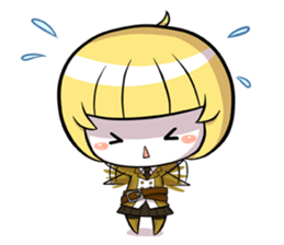 Green onion and her good friends sticker #7354028