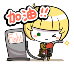 Green onion and her good friends sticker #7354029